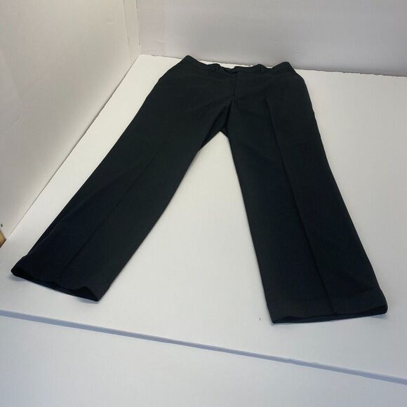 Tzarelli Designed Italy Men’s Wool Dress Pants Size 38R Black - Picture 2 of 16